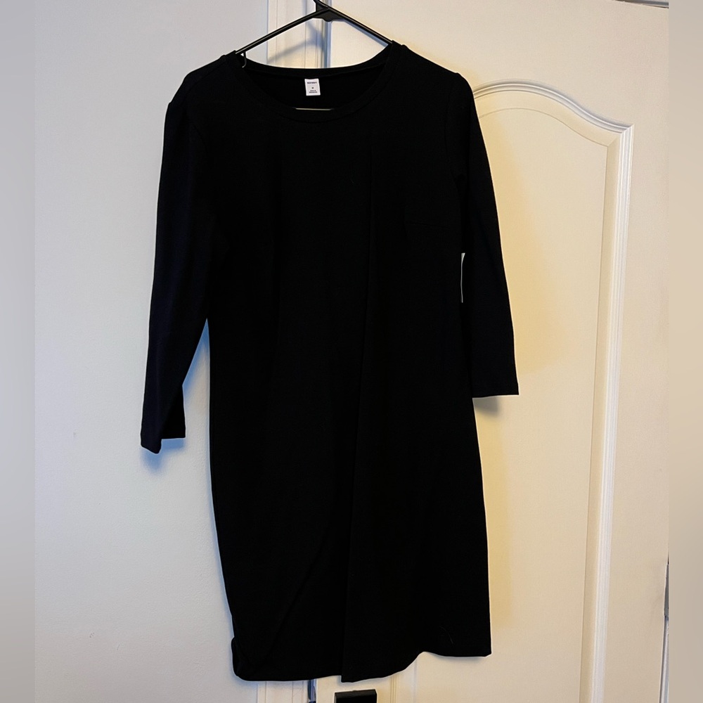 Old Navy Black Long Sleeve Dress